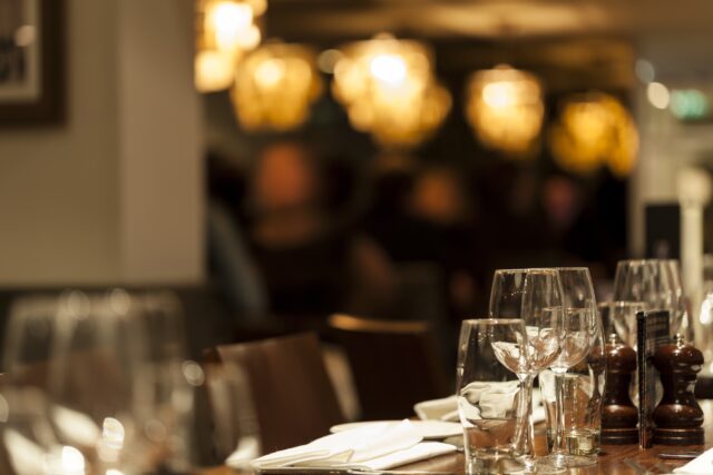 Elegant private dining event space for up to 60 guests at Ferrari's Restaurant Bexley.